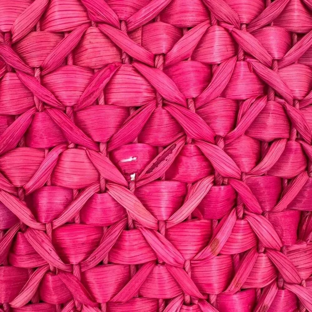 NWT Barney’s NY Pink Straw‎ Beaded Handle Tote Bag
